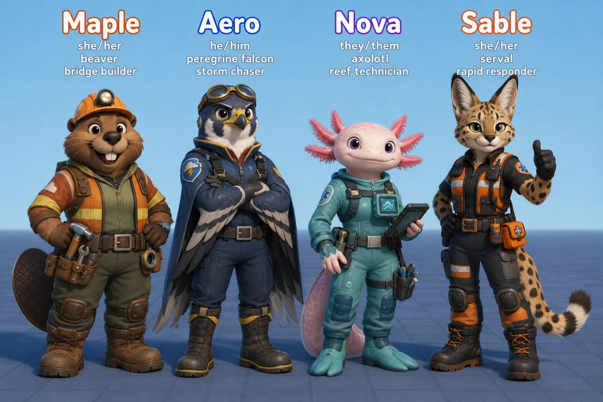 Generate Piggy Character Designs