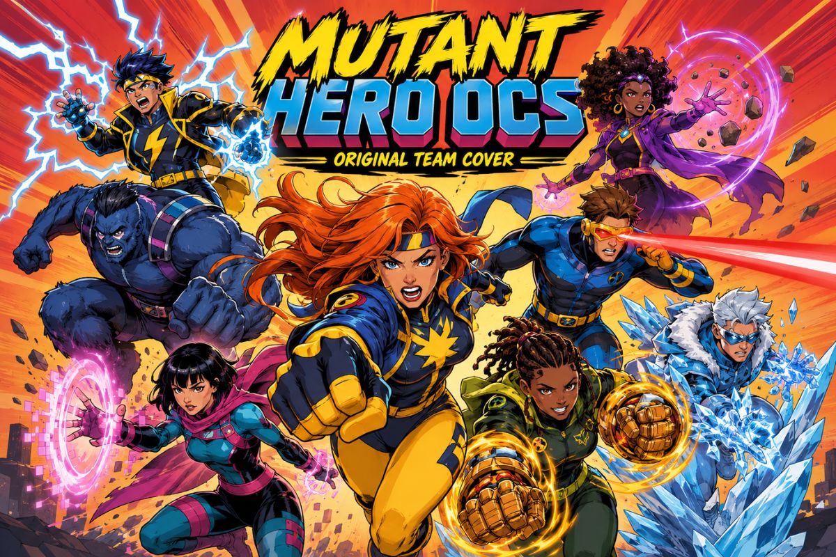 X-Men OC Maker hero mutant character portrait