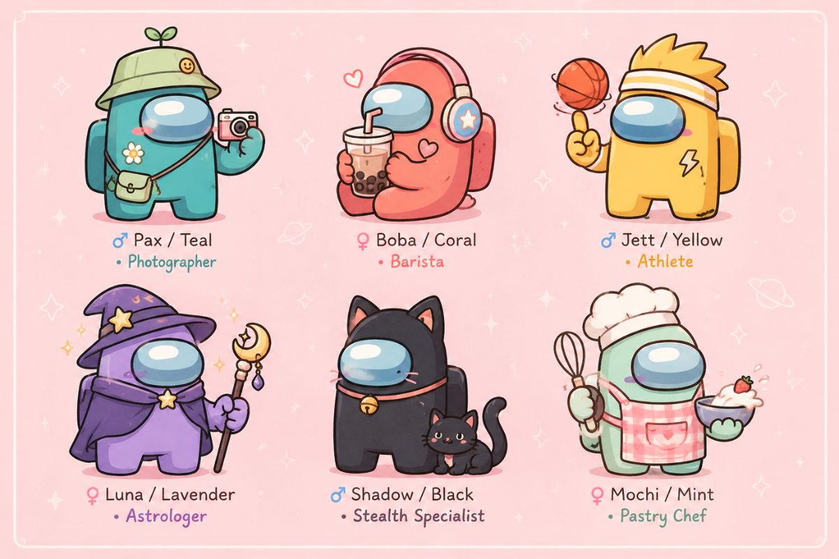 Turn spaceship role ideas into original Among Us OC concepts
