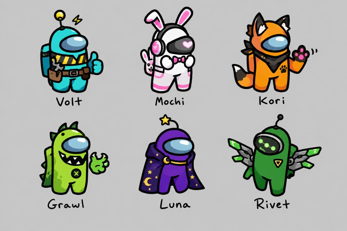Design original Among Us OC traits