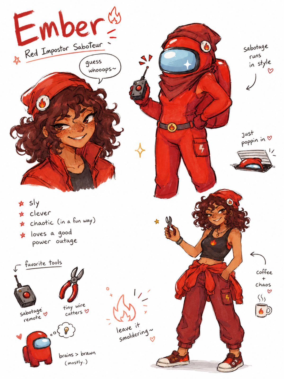 Ember, Red Impostor Saboteur