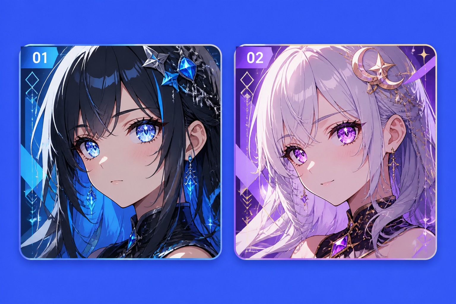 Avatar-ready anime character eyes and face crop