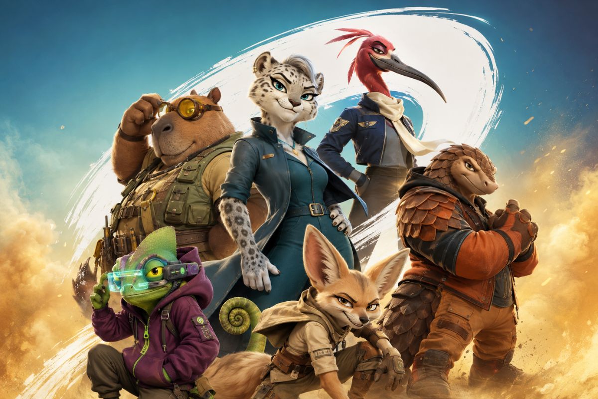 Animal species and heist skill character design