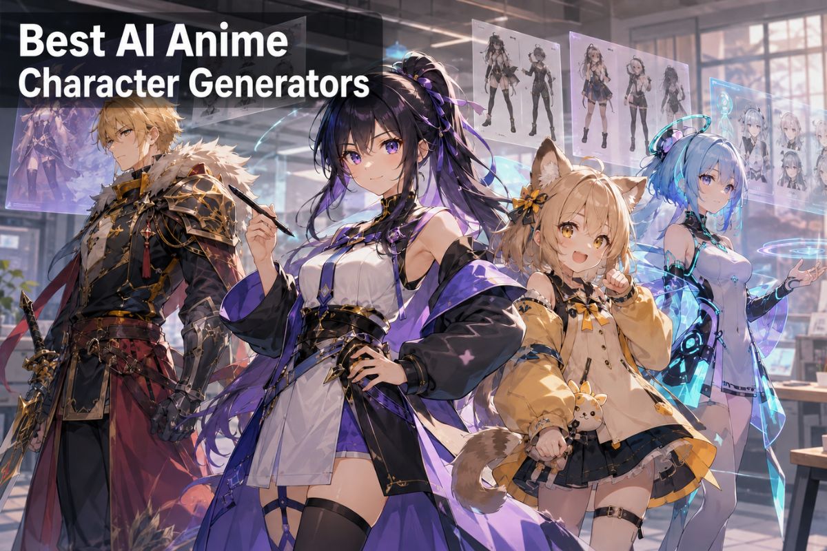 Top 5 AI Anime Character Generators in 2026