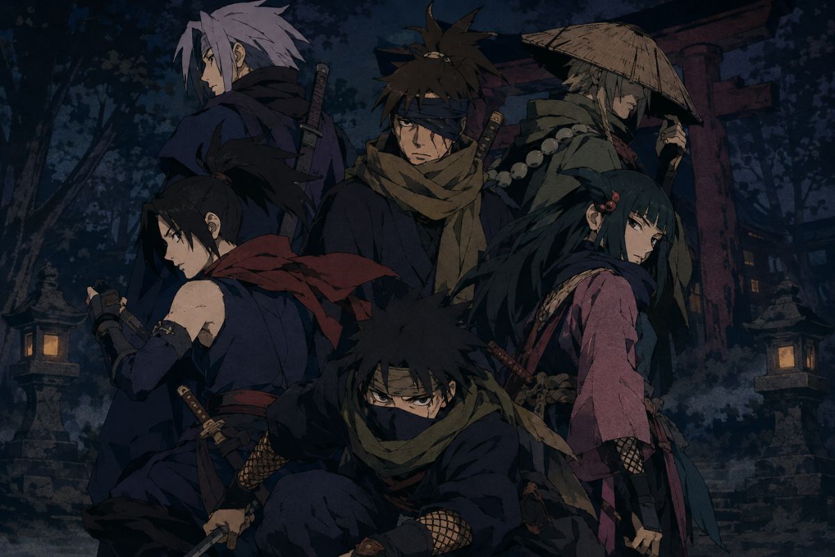 Create an original female shinobi character concept