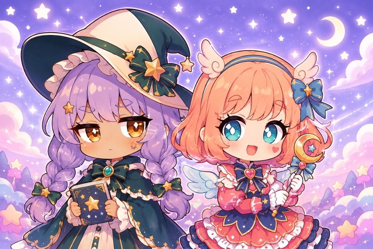 Original colorful chibi OC character