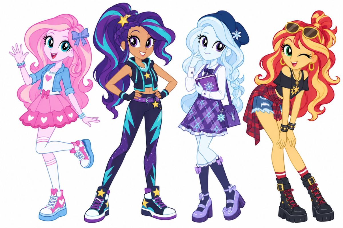 Equestria Girls OC maker colorful character lineup