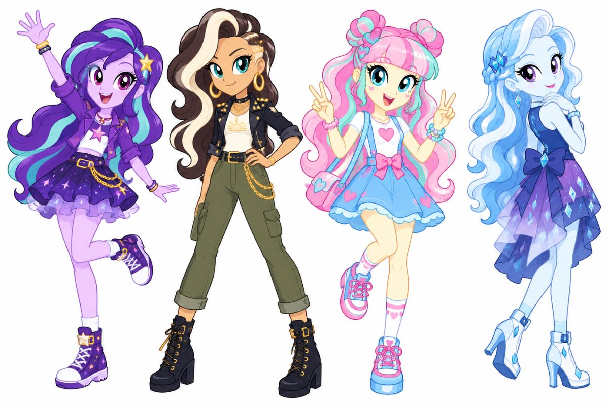 Equestria Girls OC maker fashionable girl group