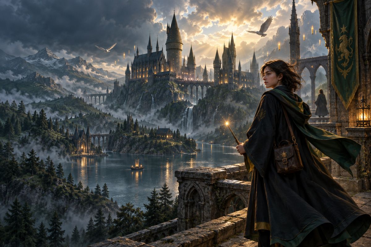 Hogwarts OC maker Stormfront Sky Mapper character sheet with a magical compass and star map